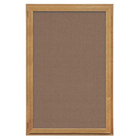 United Visual Products Indoor Enclosed Combo Board, 72"x36", Satin Frame/Grey & Ultramarine UVCB7236-GREY-ULTMAR